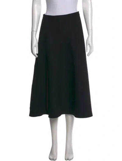 Pre-owned Andiata Midi Length Skirt In Black