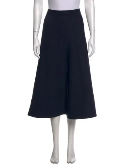 Pre-owned Andiata Midi Length Skirt In Blue