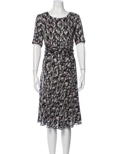 Pre-owned Andiata Printed Midi Length Dress In Multicolor