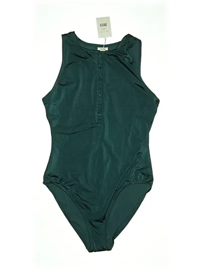Pre-owned Andie Bodysuit In Green