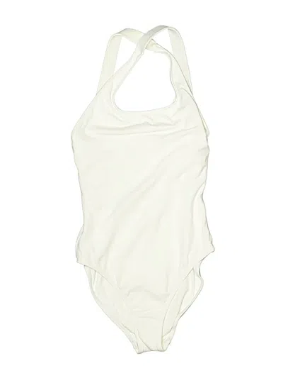 Pre-owned Andie Bodysuit In White