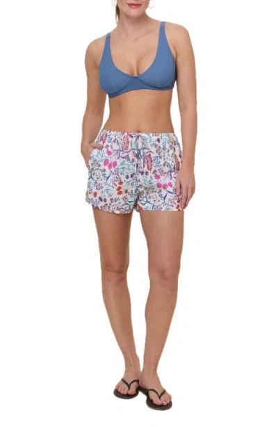 Andie Coastal Cover-up Shorts In Botanical Floral