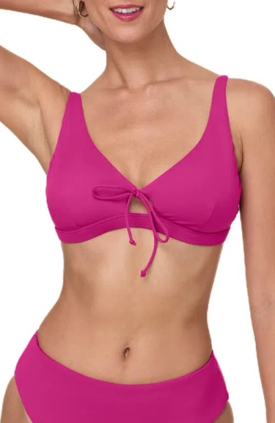 Andie Crete Tie Front Bikini Top