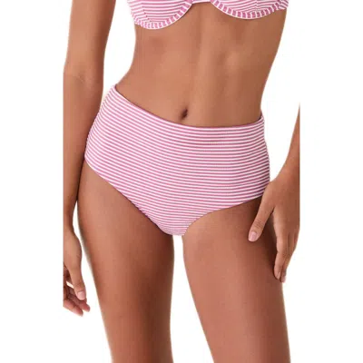Andie High Waist Bikini Bottoms In Pink