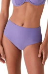 Andie High Waist Bikini Bottoms In Purple
