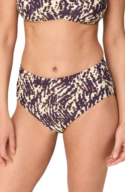 Andie High Waist Bikini Bottoms In Multi