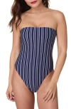 Andie Kauai Strapless One-piece Swimsuit In Blue