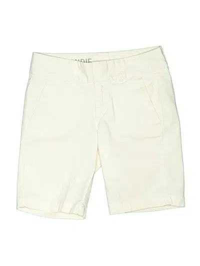 Pre-owned Andie Khaki Shorts In Ivory