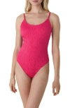 Andie Liku Smocked One-piece Swimsuit In Pink