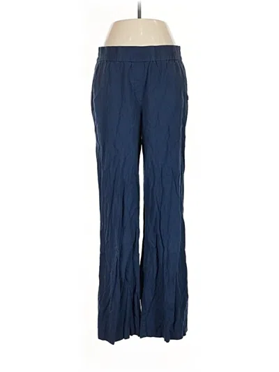 Pre-owned Andie Linen Pants In Blue