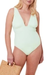 ANDIE MYKONOS PLUNGE ONE-PIECE SWIMSUIT