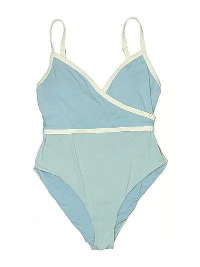 Pre-owned Andie One Piece Swimsuit In Blue