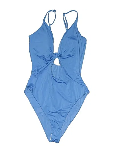 Pre-owned Andie One Piece Swimsuit In Blue