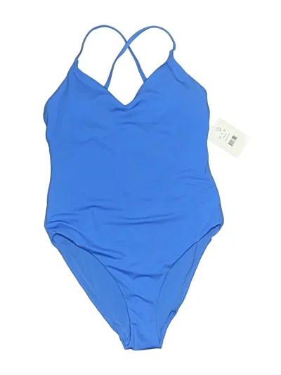 Pre-owned Andie One Piece Swimsuit In Blue
