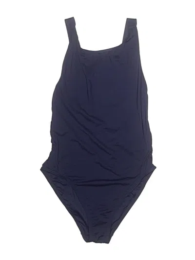 Pre-owned Andie One Piece Swimsuit In Blue