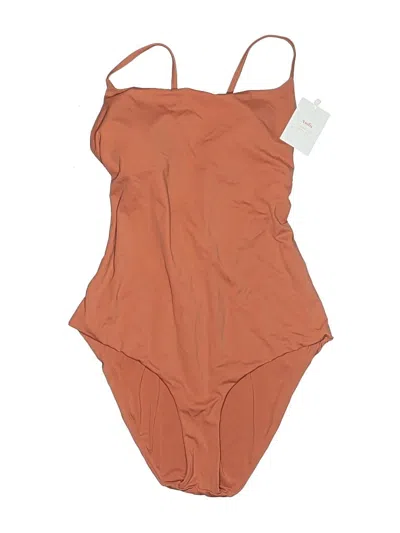 Pre-owned Andie One Piece Swimsuit In Brown