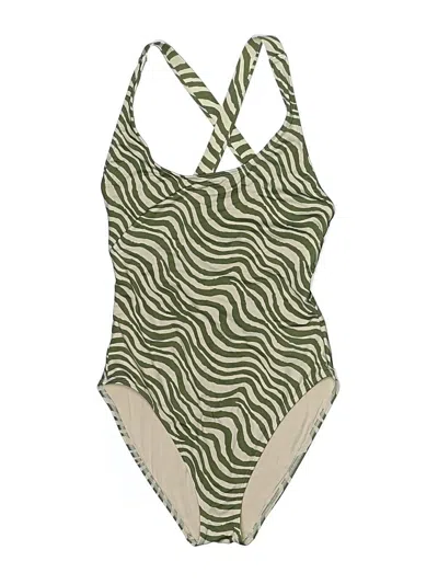 Pre-owned Andie One Piece Swimsuit In Green