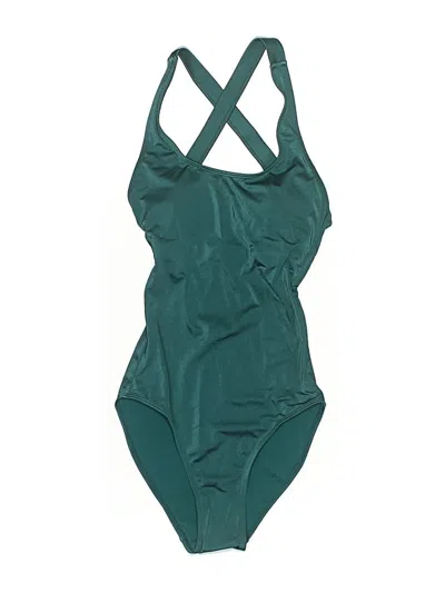 Pre-owned Andie One Piece Swimsuit In Green