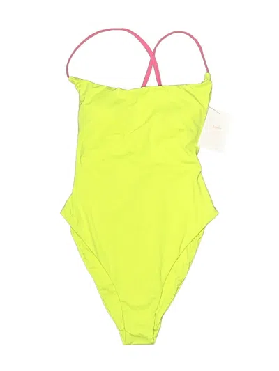 Pre-owned Andie One Piece Swimsuit In Green