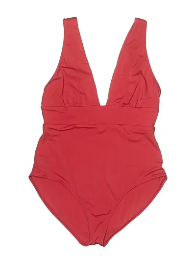 Pre-owned Andie One Piece Swimsuit In Red