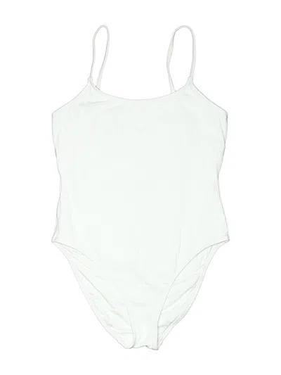 Pre-owned Andie One Piece Swimsuit In White