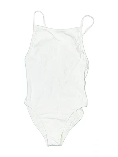 Pre-owned Andie One Piece Swimsuit In White