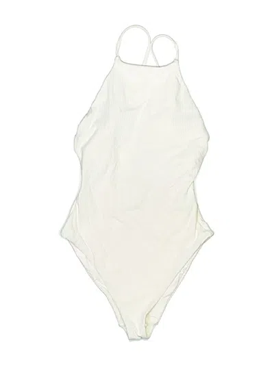 Pre-owned Andie One Piece Swimsuit In White