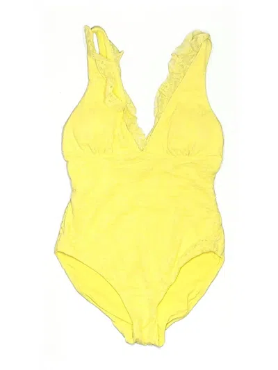 Pre-owned Andie One Piece Swimsuit In Yellow
