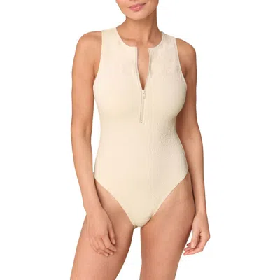 Andie Pescadero One-piece Swimsuit In White