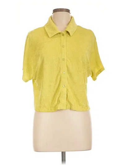 Andie Short Sleeve Blouse In Yellow