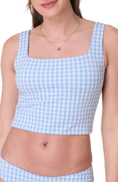 Andie Siren Gingham Tankini Top