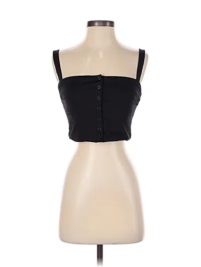 Pre-owned Andie Sleeveless Top Black Sweetheart Neckline Tops