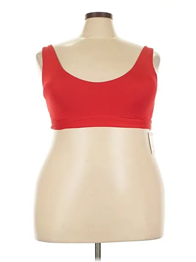 Pre-owned Andie Sports Bra In Red