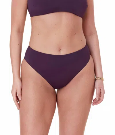 Andie Swim High Waist Bikini Bottom In Acai In Purple