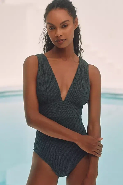 Andie Swim Mykonos Plunge One-piece Swimsuit