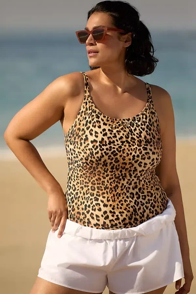 Andie Swim Plus Amalfi One-piece In Brown