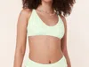Andie Swim Valencia Bikini Top In Pistachio In White
