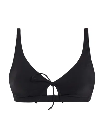 Andie Swim Women's The Crete Bikini Top In Black