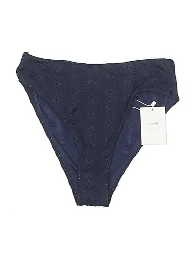 Pre-owned Andie Swimsuit Bottoms In Blue