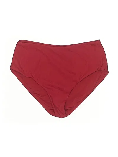 Pre-owned Andie Swimsuit Bottoms In Burgundy