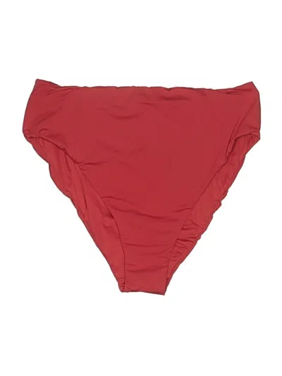 Pre-owned Andie Swimsuit Bottoms In Burgundy