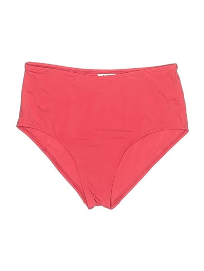 Pre-owned Andie Swimsuit Bottoms In Red