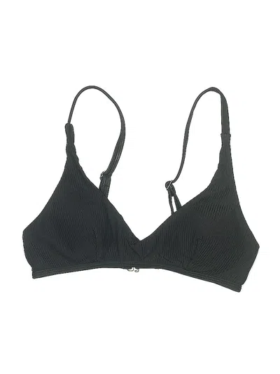 Pre-owned Andie Swimsuit Top Black Swimwear