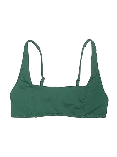 Pre-owned Andie Swimsuit Top Green Swimwear