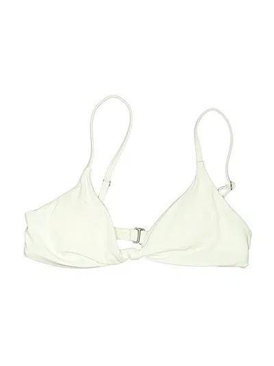 Pre-owned Andie Swimsuit Top Ivory Swimwear
