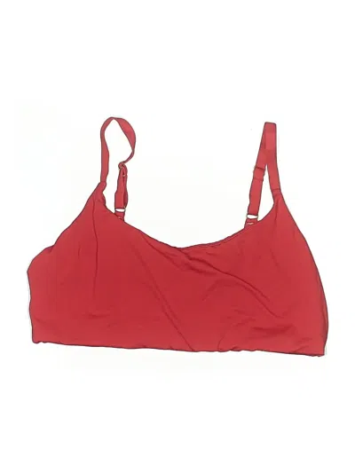 Pre-owned Andie Swimsuit Top Red Swimwear