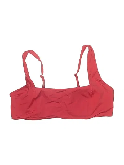 Pre-owned Andie Swimsuit Top Red Swimwear