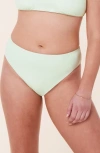 Andie The '90s High Waist Bikini Bottoms In Pistachio