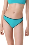 Andie The Bells Bikini Bottoms In Blue