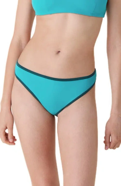 Andie The Bells Bikini Bottoms In Blue